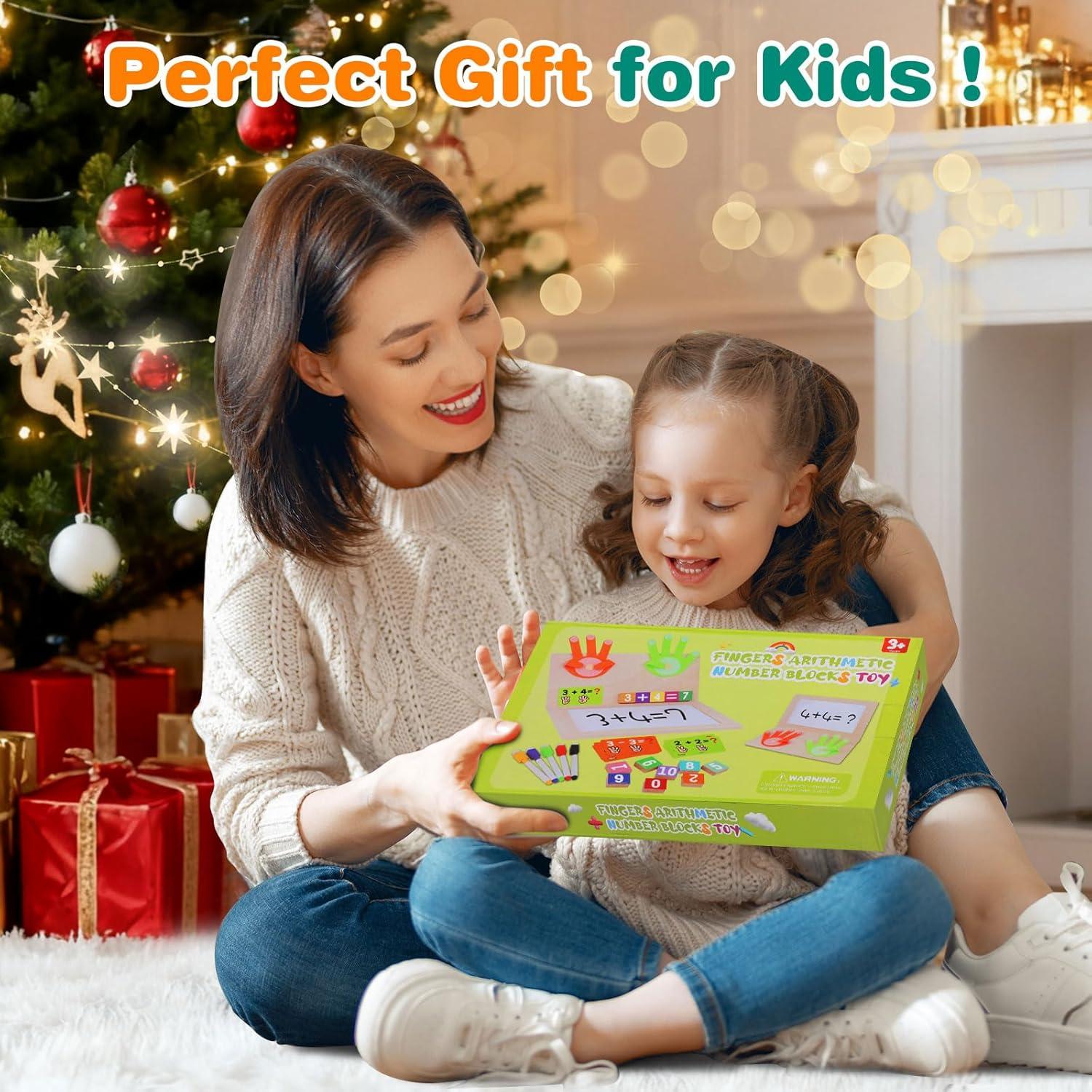 imageQuanquer Montessori Jouets Mathmatiques Blocs Numriques pour Garons et Filles de 3 4 5 6 Ans Jouets ducatifs Planche en Bois Jeux de Comptage pour Enfants Cadeaux de Nol AnniversaireNumber Blockdraw