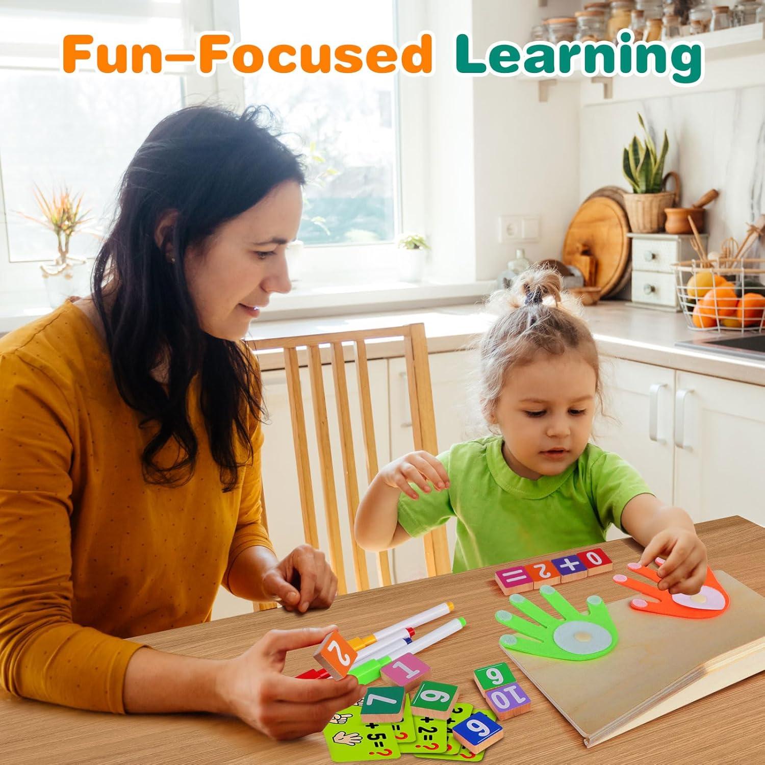imageQuanquer Montessori Jouets Mathmatiques Blocs Numriques pour Garons et Filles de 3 4 5 6 Ans Jouets ducatifs Planche en Bois Jeux de Comptage pour Enfants Cadeaux de Nol AnniversaireNumber Blockdraw