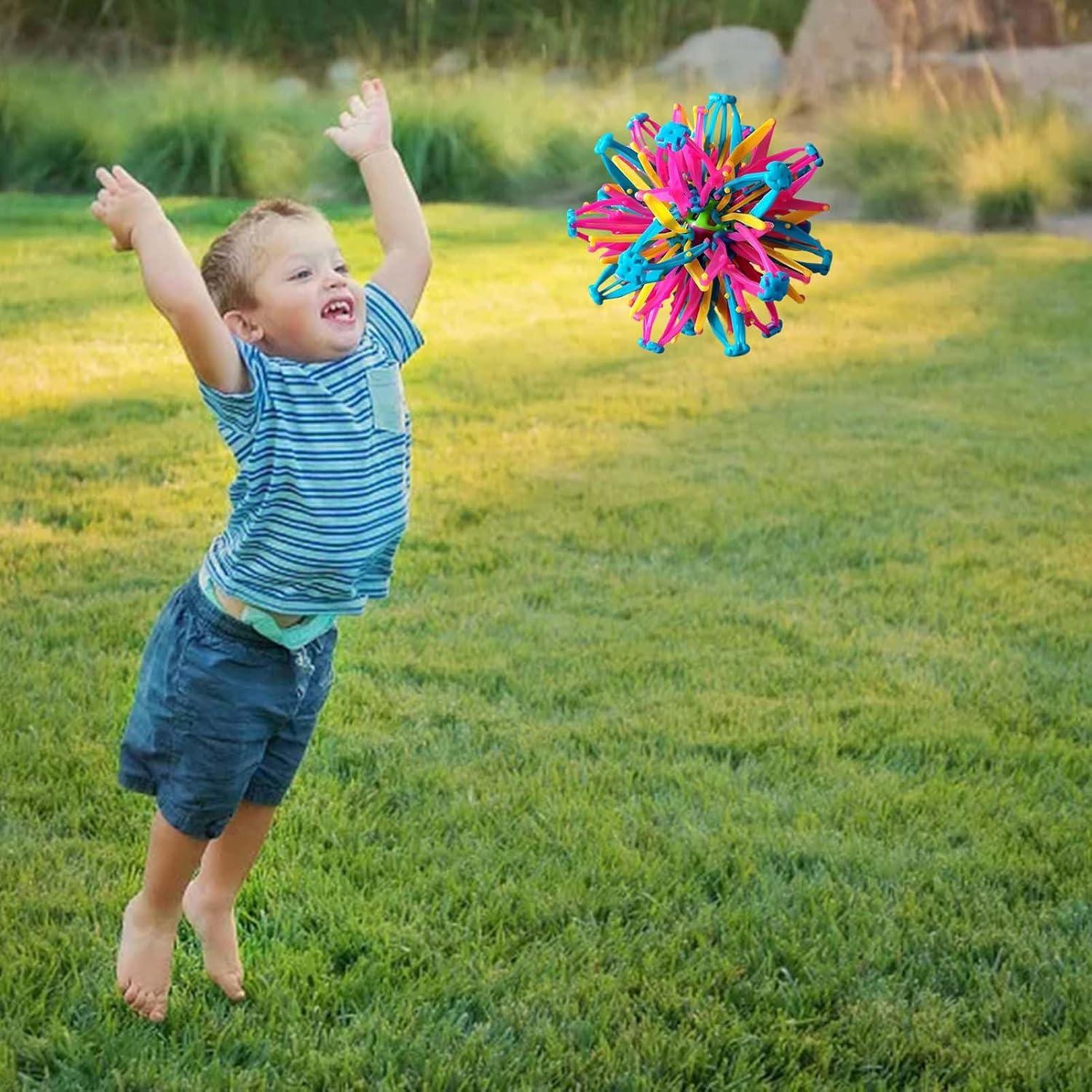 imageRespiration Extensible 2X ABS Balle De Dtente Sensorielle Innovante Colore Sr AntiStress Rtractable Boules Magique Extensible Activits dapprentissage Prscolaire pour Enfant