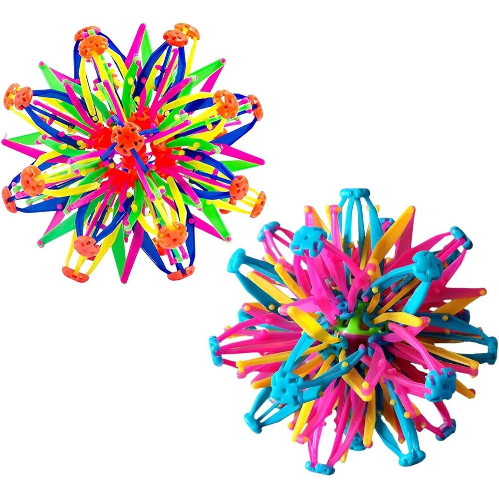 imageRespiration Extensible 2X ABS Balle De Dtente Sensorielle Innovante Colore Sr AntiStress Rtractable Boules Magique Extensible Activits dapprentissage Prscolaire pour Enfant
