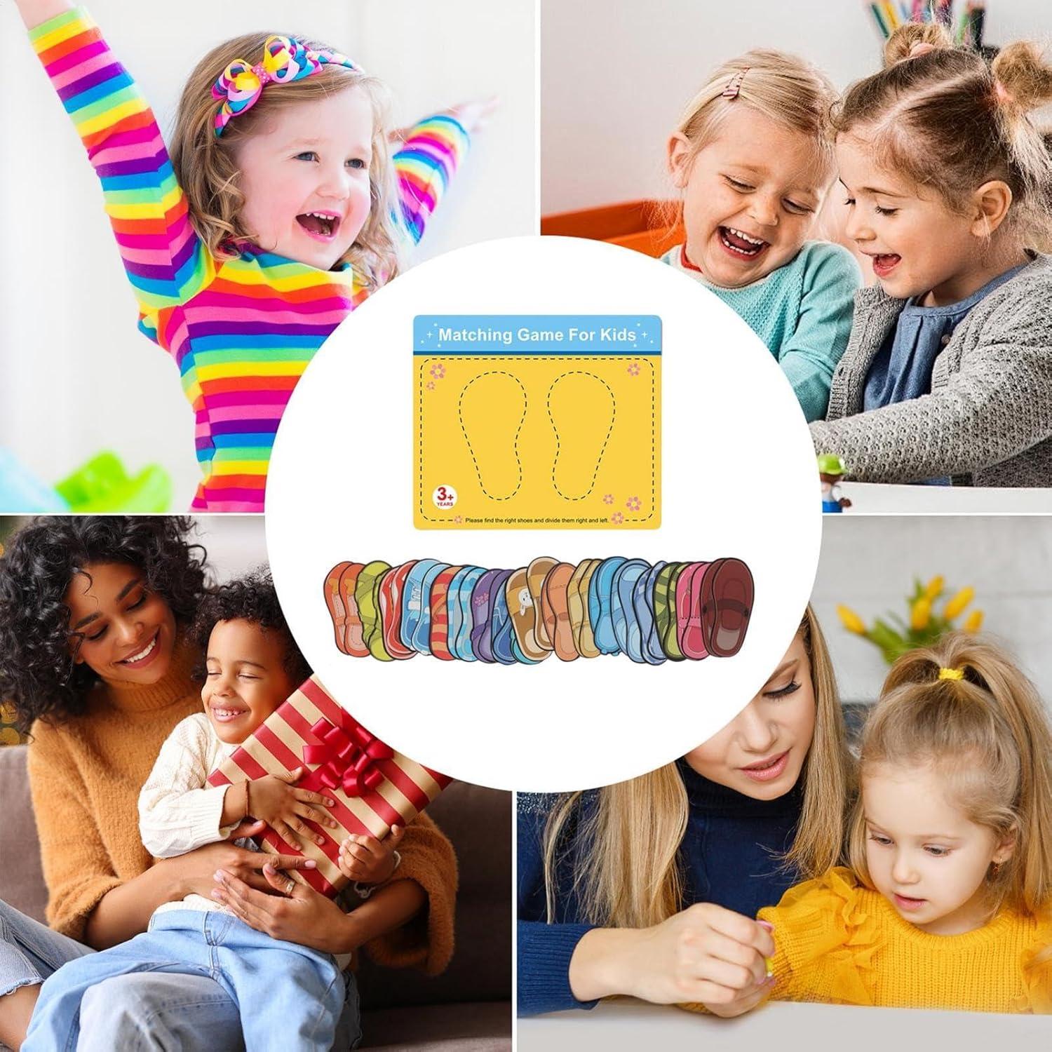 imageJouets dapprentissage prscolaire Jouet Assorti de tri de Couleurs et de Formes Jeu dassociation Jouets ducatifs srs Jeu de Concentration Jouet Assorti pour garons et Filles