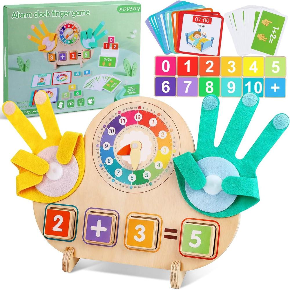 imageJouets Montessori Mathmatiques Jeux ducatifs Prscolaires Apprendre Compter Jouet dapprentissage Cadeau pour 3 4 5 Ans Garons Filles Enfants Grenouille