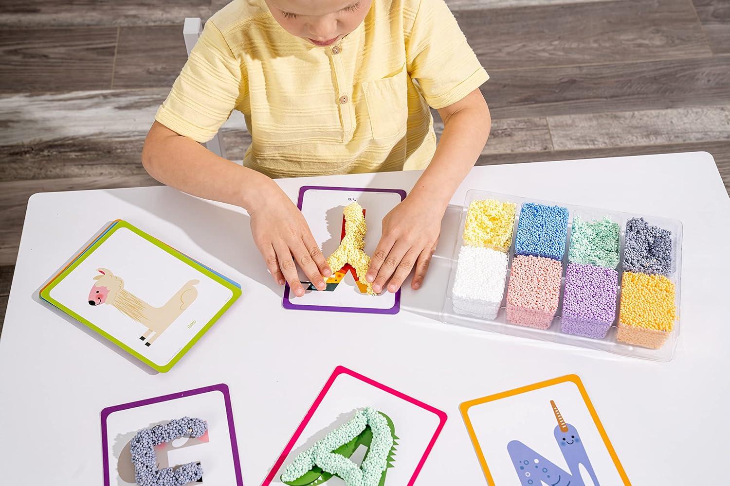 imageLearning Resources Activit de prparation prscolaire dapprentissage des formes et des sons des lettres Playfoam partir de 3 ans