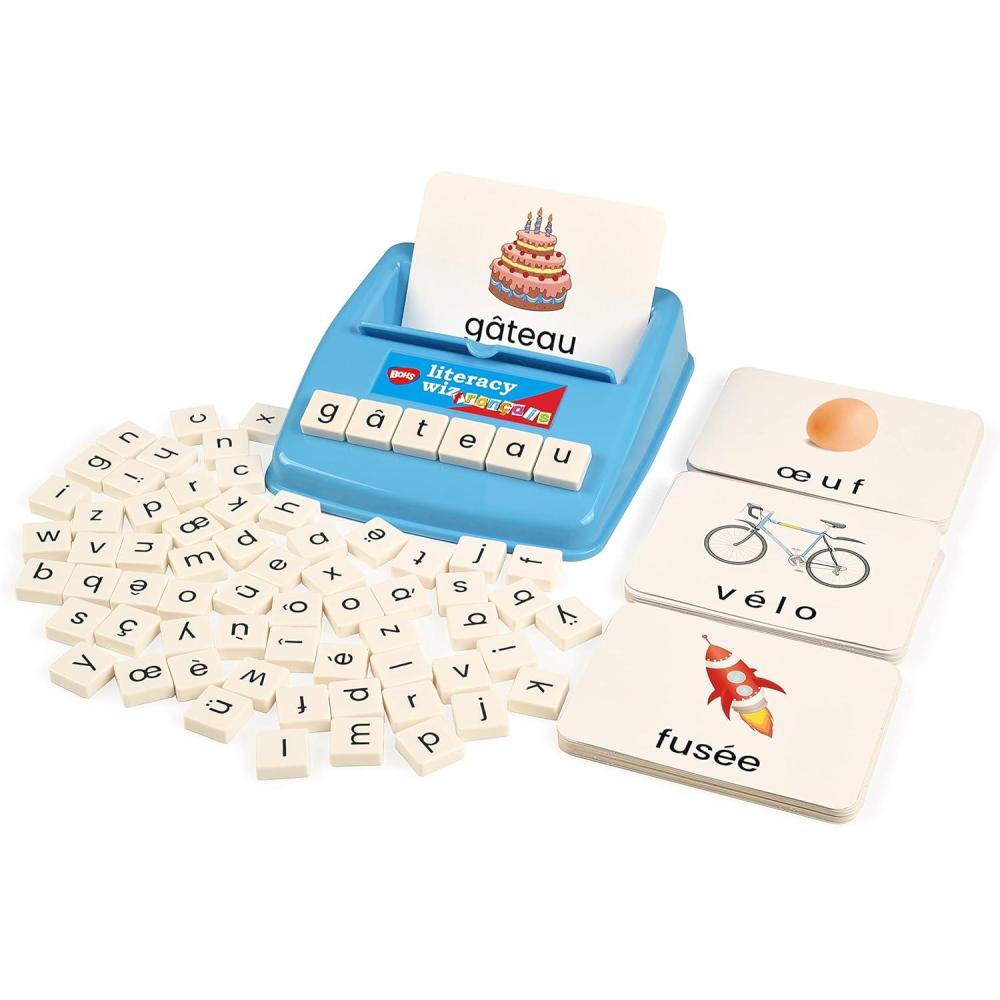 imageBOHS Jeu ducatif dOrthographe Franaise 60 Cartes Flash avec Mots Minuscules Outil dapprentissage Prscolaire Parfait pour Enseigner la Langue Franaise