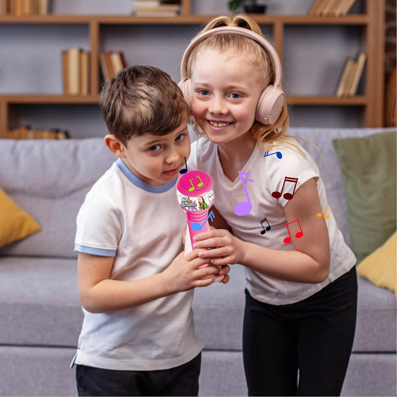 imageJouet Microphone Karaok pour Enfant avec Support Rglable Et Lumire ColoreJouet De Chant Musical pour EnfantRed