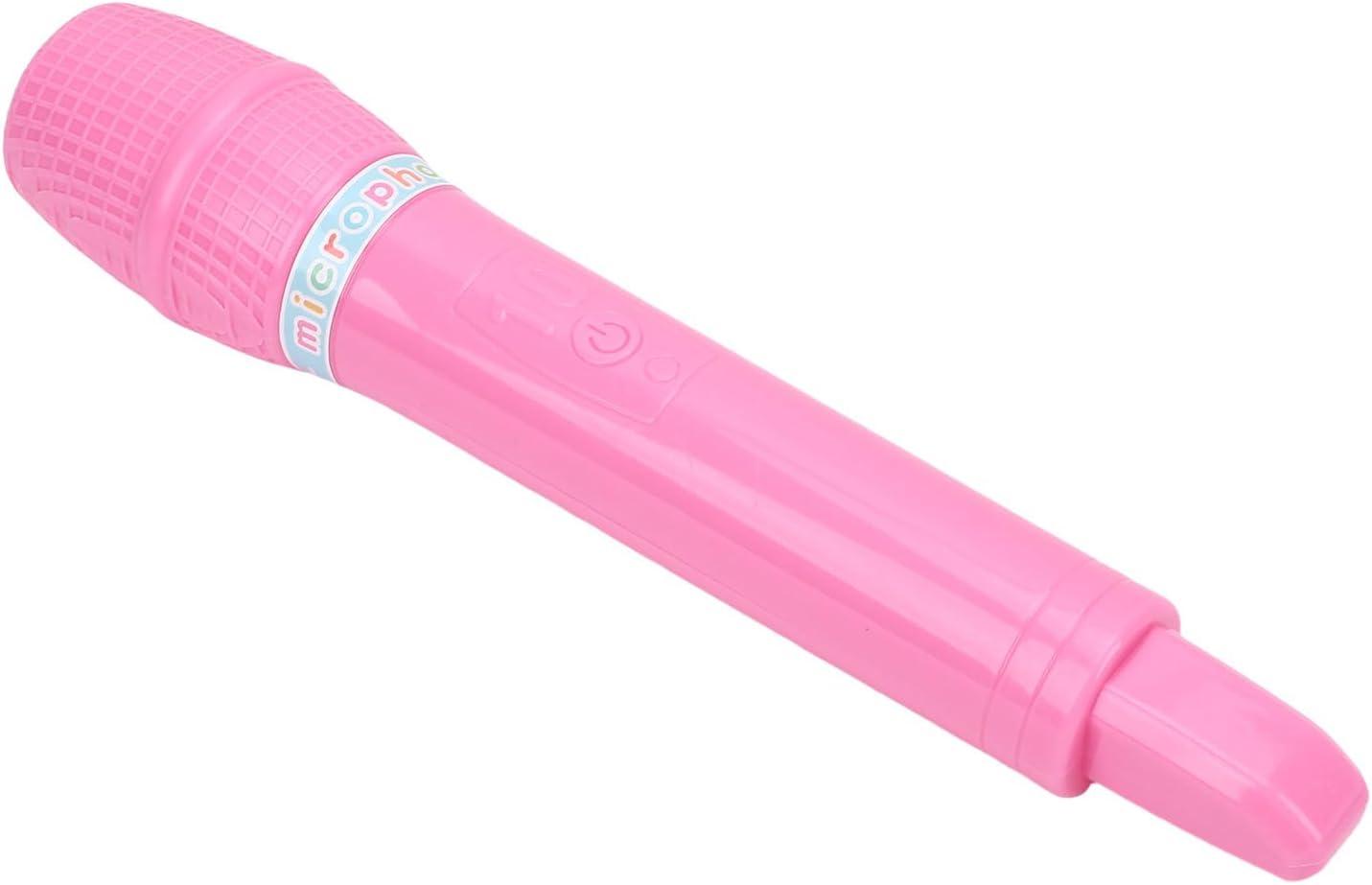 imageVBESTLIFE Jouet de Microphone Accessoire de Microphone en Plastique pour la Pratique de la Parole et du Chant avec Poigne Lisse pour Scne de Fte danniversaire Cosplay GreenRose