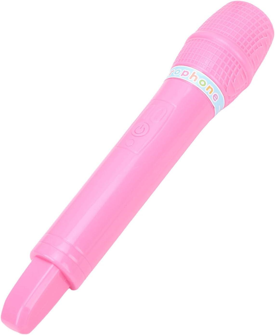 imageVBESTLIFE Jouet de Microphone Accessoire de Microphone en Plastique pour la Pratique de la Parole et du Chant avec Poigne Lisse pour Scne de Fte danniversaire Cosplay GreenRose