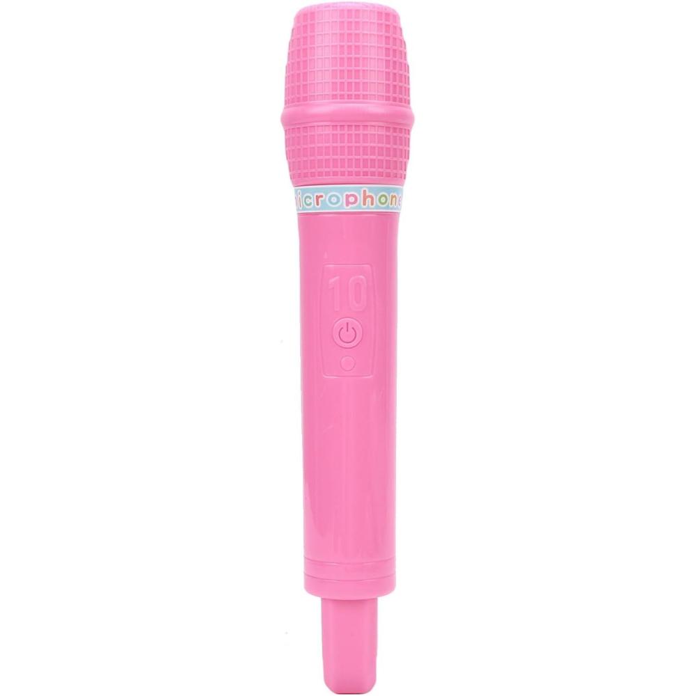 imageVBESTLIFE Jouet de Microphone Accessoire de Microphone en Plastique pour la Pratique de la Parole et du Chant avec Poigne Lisse pour Scne de Fte danniversaire Cosplay GreenRose
