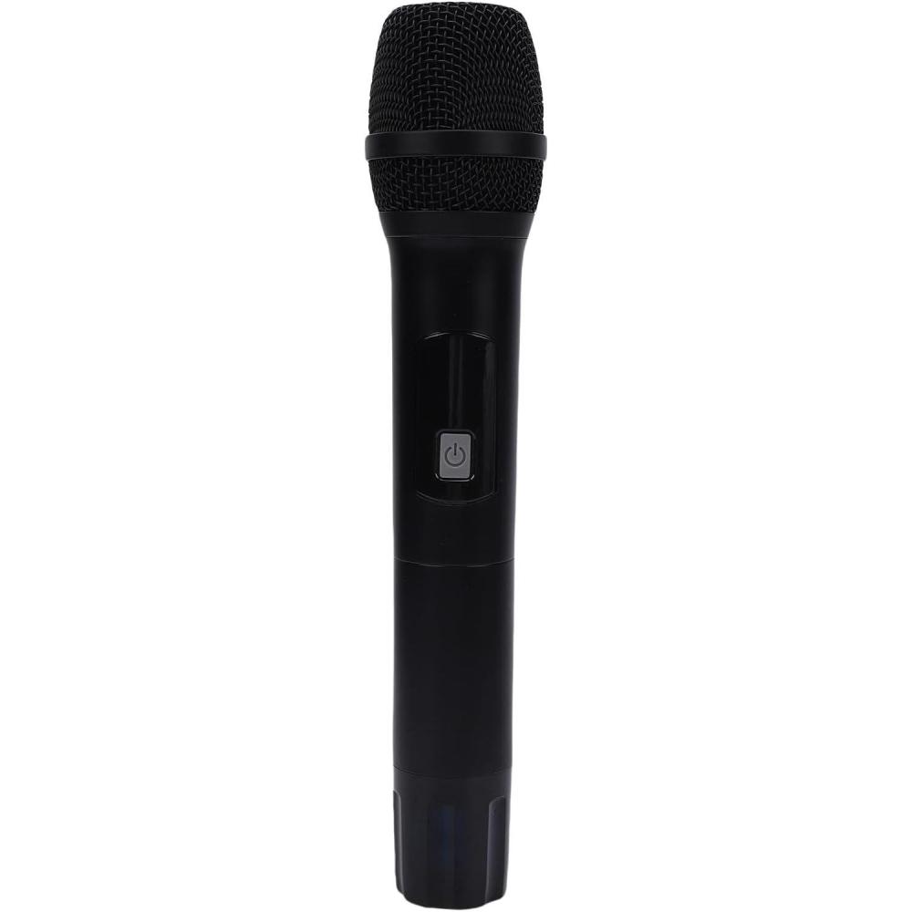 imageModle de Microphone Jouet Accessoire de Micro Vocal en Mtal Lger avec Matriau ABS en Alliage Daluminium pour la Pratique de la Danse Chante la Performance sur Scne du