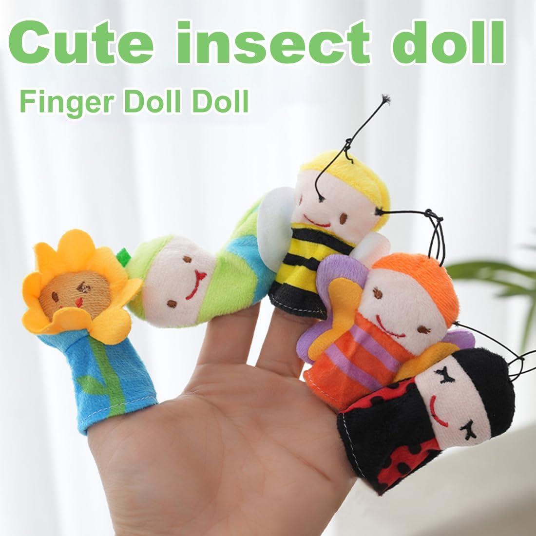 image:image5 Sets Marionnettes Doigt Animaux Mignon Peluche Poupe Doigt Animal