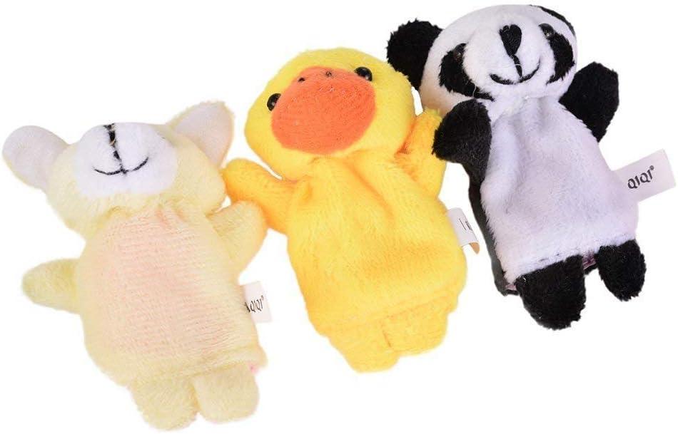 image:imageEnsemble de 10 Marionnettes Doigt Puppets Animaux de Peluche pour Enfants Bb