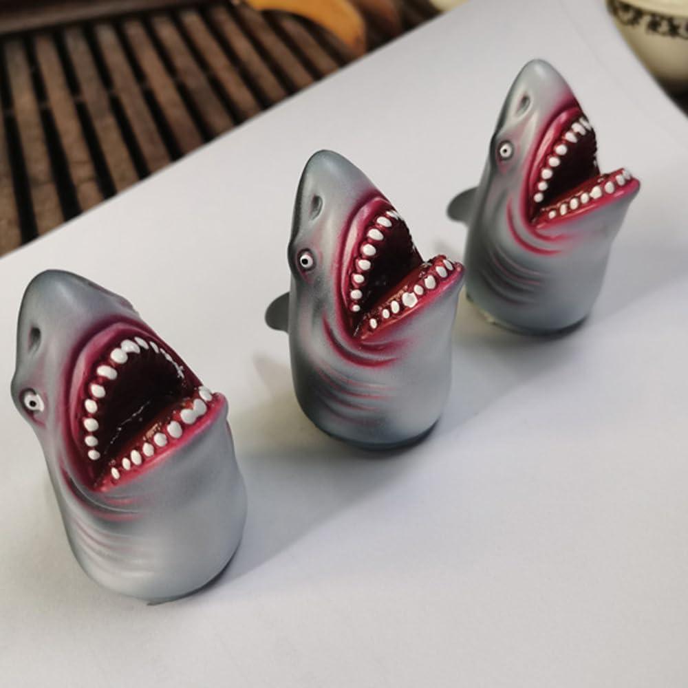 image:imageLot de 5 marionnettes Doigts en Forme de Requin Accessoires pour Doigts Animaux Marins