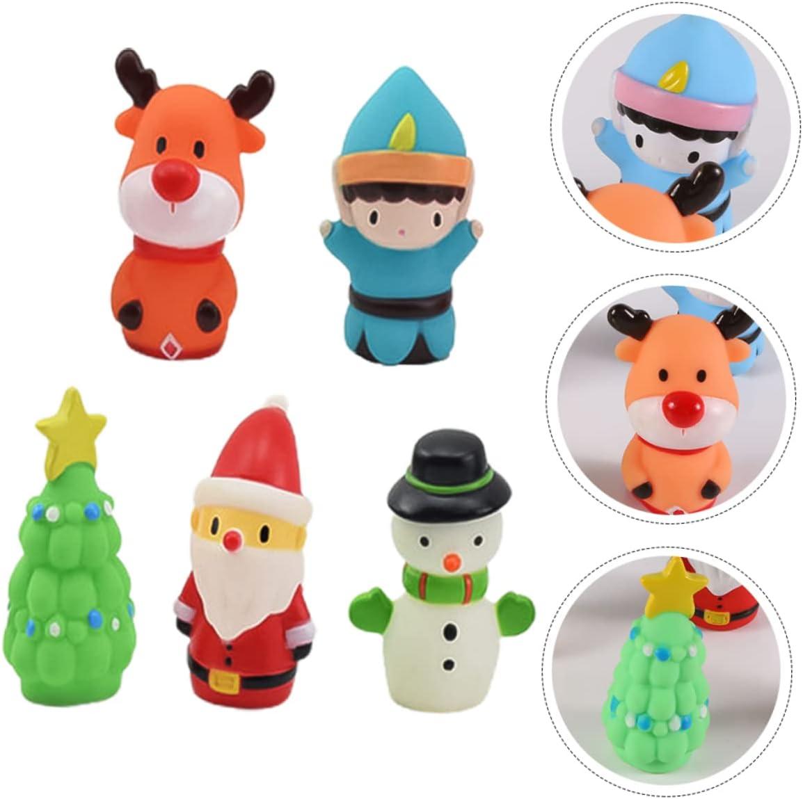 image:imageUPKOCH 5pices Marionnettes Doigts Garon Fille Jouets Didactiques Nol Interaction Jouet Doigt Souple ducatif pour Garons Filles