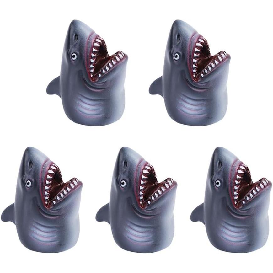 image:imageLot de 5 marionnettes Doigts en Forme de Requin Accessoires pour Doigts Animaux Marins