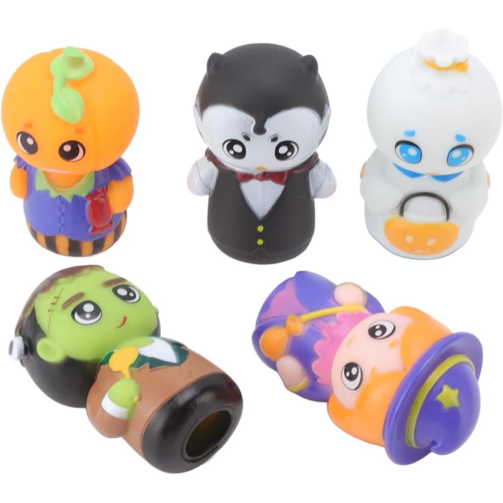 image:imageMarionnettes Doigt dhalloween 5 Pices Ensemble de Marionnettes Doigt de Dessin anim Mignon pour Enfants pour la Fte dhalloween