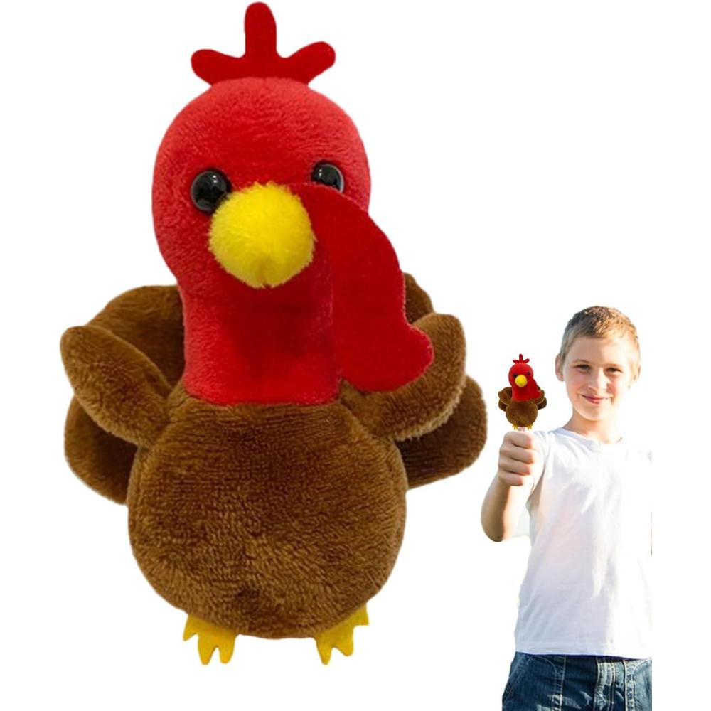 image:imageMarionnettes Doigts DindeMarionnettes Doigts Jeu de marionnettes doigts avec mains de dinde douces Jouets interactifs pour les coles de spectacles accessoire de lecture de contes