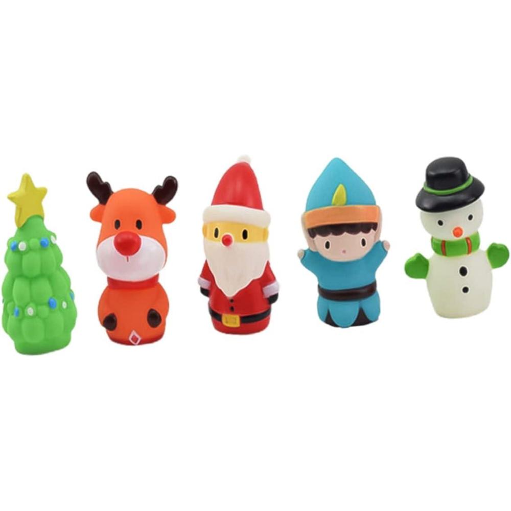 image:imageUPKOCH 5pices Marionnettes Doigts Garon Fille Jouets Didactiques Nol Interaction Jouet Doigt Souple ducatif pour Garons Filles