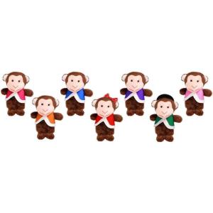 1 Ensemble de 7 Petites marionnettes à Doigts de Singe Convient à l&rsquo;heure du Conte, à l&rsquo;heure du Jeu, à la Salle de Classe et au Jeu de rôle Dramatique.