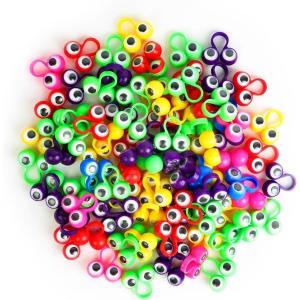 50PCS Marionnettes à Doigt Oeil Doigt marionnette, Multicolore Bagues Marionnettes, Jouet éducatif Doigt pour Enfants Goodie Sac Pâques Party Favors La Fête et Cadeau d&rsquo;anniversaire(Petit)(Grand 90pcs)
