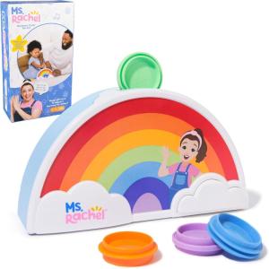 Ms. Rachel Official First Words Talking Flash Cards with Electronic Reader, 100 Words, Educational Toys & Toddler Toys for Girls & Boys Ages 1-2+(Rainbow Color Sorter)