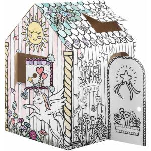 BANKERS BOX® at Play – Blocs de Construction en Carton pour Enfants – Lot de 40 Briques Empilables Grand & Moyen Format – Certifiés FSC – 100% Recyclables – Dès 3 Ans(Maison Licorne)