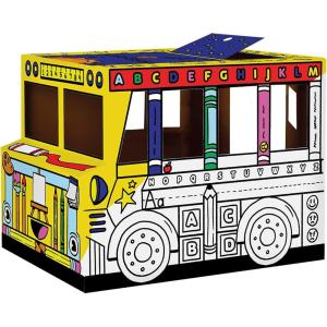 BANKERS BOX® at Play – Blocs de Construction en Carton pour Enfants – Lot de 40 Briques Empilables Grand & Moyen Format – Certifiés FSC – 100% Recyclables – Dès 3 Ans(Autobus Scolaire)