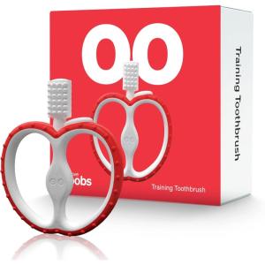 Anneau Dentition Bebe par Love Noobs, 4+ Mois, Sans BPA, Tetine Grignoteuse en Silicone, Brosse a Dents en Silicone, Jouet Dentition Bébé, Vert(Rouge)