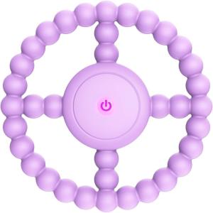 Anneau de Dentition Vibrant Sensoriel, Jouet à Mâcher Vibrant pour Bébés 0-24 Mois, Facile à Saisir, Apaisant pour Gencives Sensibles (violet)(violet)