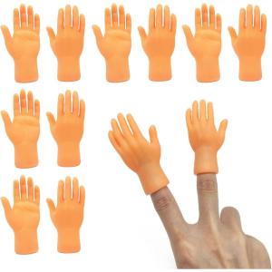 10 Pcs Tiny Hands, Mini Main Gauche Main Droite Petite Main Petits Doigts Marionnettes à Doigts Mini Doigt pour Les Jeux, Les Fêtes, l&rsquo;interaction avec Les Animaux de Compagnie(10 Pcs)