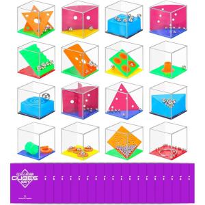 16 Cubes Casse Tete Enfant avec 16 Pochettes Surprise – Jeux de Patience pour Enfants | Cadeau Anniversaire Enfant | Jeux Anniversaire | Cadeau de Noël |Jouet Pinata | Activités Scolaires(B-16 PCS)
