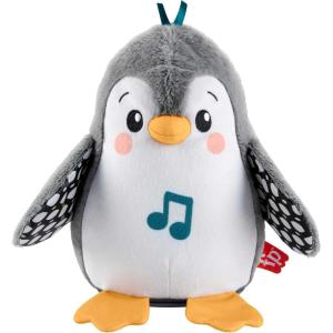 Fisher-Price Ma Loutre Câlins Bonne Nuit Peluche | Peluche Veilleuse Bébé Musicale et Lumineuse | Veilleuse Doudou Bruit Blanc Bébé | Cadeau Naissance Fille et Garçon Nouveau né, FXC66(Pingouin)