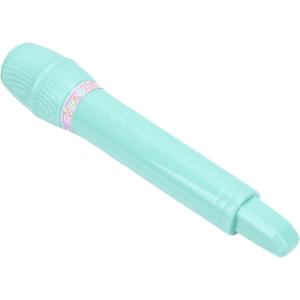Acouto Jouet de Microphone, Accessoire de Microphone en Plastique pour la Pratique de la Parole avec Poignée Lisse, pour Les Activités de Classe de Représentation sur Scène de Fête (Pink)(GREEN)