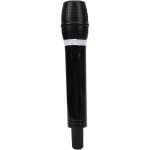 Acouto Jouet de Microphone, Accessoire de Microphone en Plastique pour la Pratique de la Parole avec Poignée Lisse, pour Les Activités de Classe de Représentation sur Scène de Fête (Pink)(BLACK)