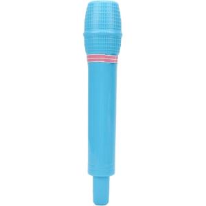 Acouto Jouet de Microphone, Accessoire de Microphone en Plastique pour la Pratique de la Parole avec Poignée Lisse, pour Les Activités de Classe de Représentation sur Scène de Fête (Pink)(BLUE)