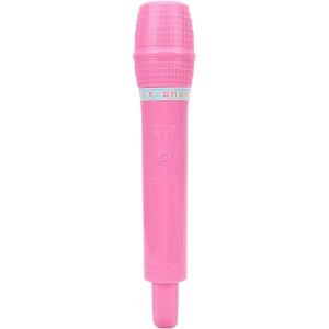 Annadue Jouet de Microphone pour Enfants, Faux Accessoire de Microphone en Plastique pour Halloween, Noël, Cosplay, Musique, Cadeaux de Fête d&rsquo;anniversaire (Black)(PINK)