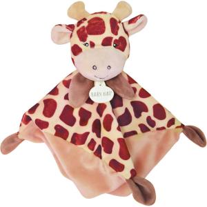 BABY NAT&rsquo; – Doudou pour Enfant – Peluche Doudou Plat Tikou la Girafe – Marron/Blanc – Doudou Girafe – Compagnon Bébé pour Les Câlins Enfants- Idée Cadeau Naissane pour Filles et Garçons – BN0744(Doudou Plat – Tikou la Girafe)