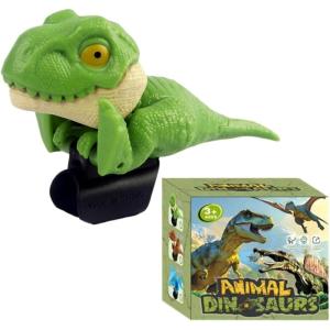 Marionnettes à Doigts Dinosaures, Figurines Réalistes pour Doigts, Jouets À pour, pour Sachets Cadeaux De Pâques Saint Valentin 3 Ans Et Plus Fêtes D Anniversaire(Tyrannosaure Rex)