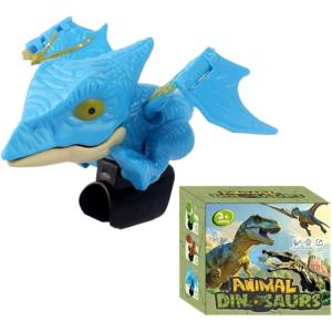 Marionnettes à doigts dinosaures – Figurines réalistes – Jouet à doigts pour enfants – Pour jeu sensoriel Saint Valentin – Fête d&rsquo;anniversaire(Ptérosaure)