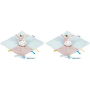 NATTOU Mini Doudou Plat Cheval Attache pour Sucette, 27 x 27 cm, Tim et Tiloo, Beige, 498111(Beige)