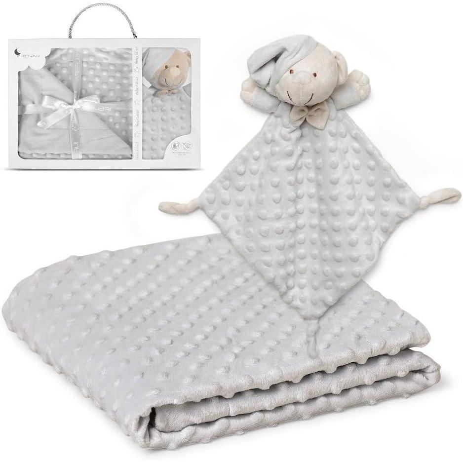 image:imageInterbaby Couverture en Bulles Coraline 80 x 110 cm Doudou Modle 28 x 17 cm PD00105Blanc