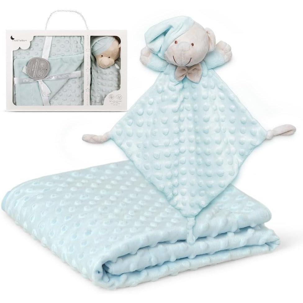 image:imageInterbaby Couverture en Bulles Coraline 80 x 110 cm Doudou Modle 28 x 17 cm PD00105Bulle Ours Vert