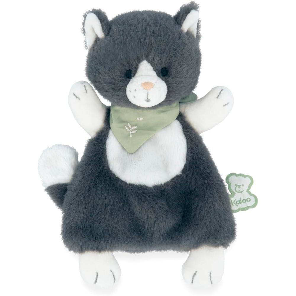 image:imageKALOO Les Amis Doudou Chat Chamallow 18 cm Gris Matire Trs Douce Ds la NaissanceK224008Chat