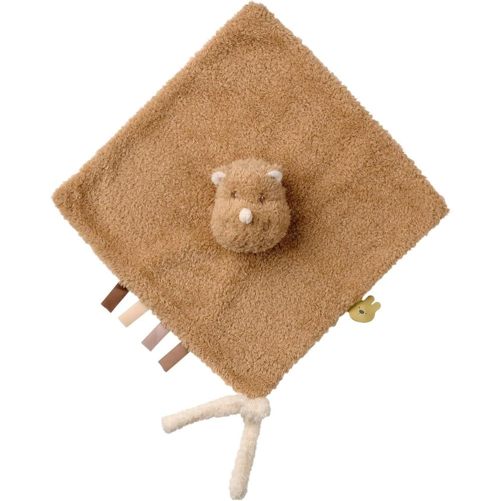 image:imageNattou Doudou Plat en Polyester Girafe Compagnon de Route ds la Naissance 39 x 39 cm Teddy BlancRhinocros
