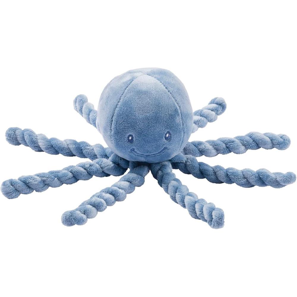 image:imageNattou Peluche Poulpe Compagnon de Route ds la Naissance 75 cm Polyester Lapidou TurquoiseBleu