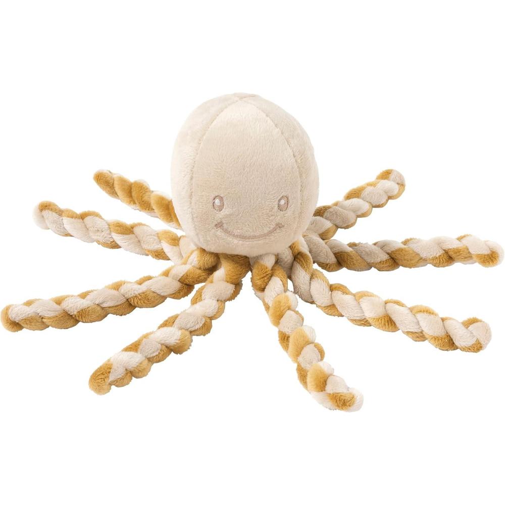 image:imageNattou Peluche Poulpe Compagnon de Route ds la Naissance 75 cm Polyester Lapidou TurquoiseCaramell