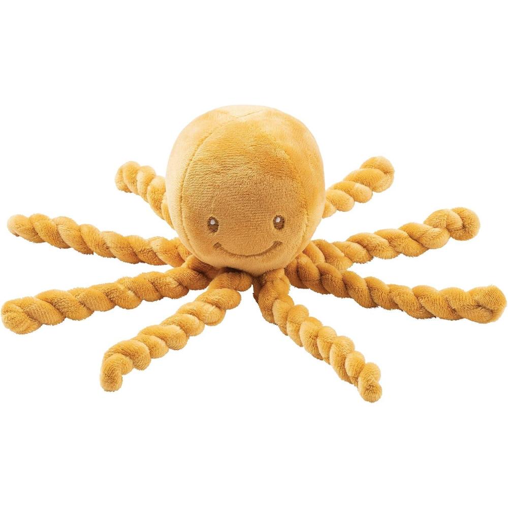 image:imageNattou Peluche Poulpe Compagnon de Route ds la Naissance 75 cm Polyester Lapidou TurquoiseOcre