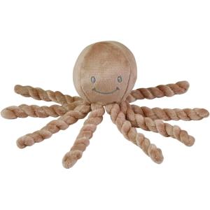 Nattou Peluche Poulpe, Compagnon de Route dès la Naissance, 7,5 cm, Polyester, Lapidou, Turquoise(Moka)
