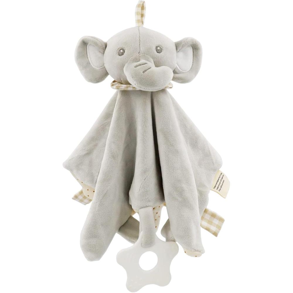 image:imageDoudou Bb lphant Peluche Plat Carr Mouchoir Hochet Jouet dveil 09 Mois Couverture Serviette Apaisante Enfant 1 An Cadeau Naissance Blanc RenardGris