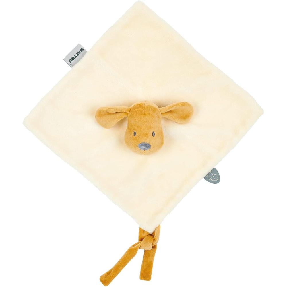 image:imageNATTOU Doudou Plat Loup Attache pour Sucette 27 x 27 cm Tim et Tiloo Beige 498128 Gris27 x 27 cm