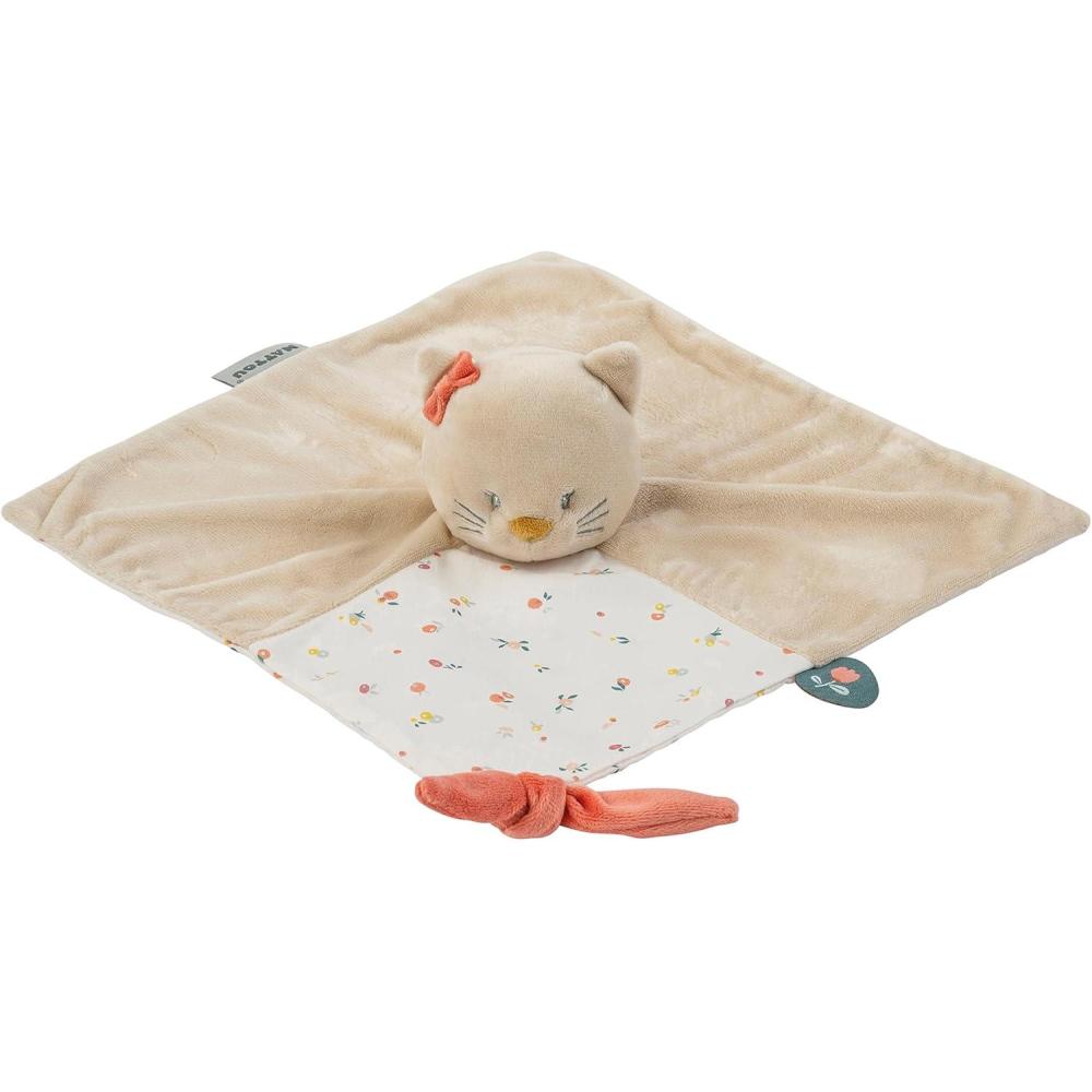 image:imageNATTOU Doudou Plat Loup Attache pour Sucette 27 x 27 cm Tim et Tiloo Beige 498128 GrisPetit